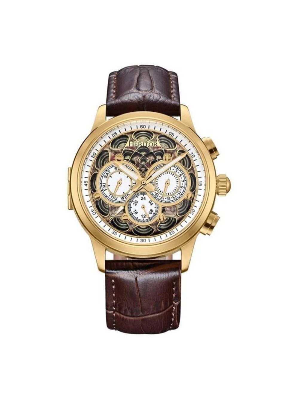 NWT Heritor Apostle Multi-Color Dial Men's Watch